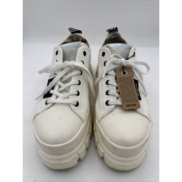 Palladium Revolt LO TX Star White Womens Platform Shoes Sz 8 - Picture 2 of 9